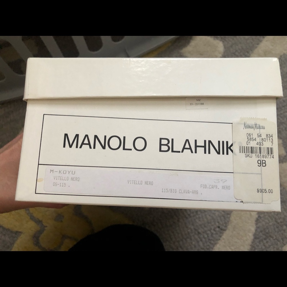 Manolo Blahnik size 39 Vitelli nero - Picture 5 of 6
